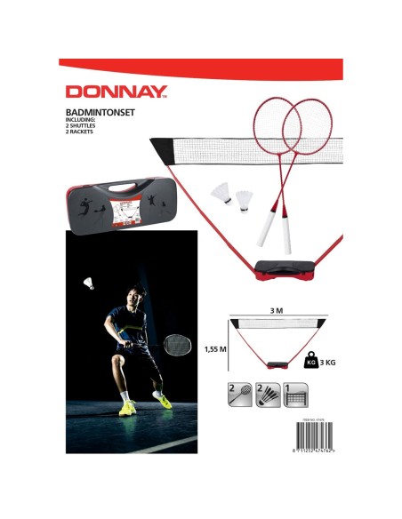 Ensemble de Badminton Donnay 5 Pièces
