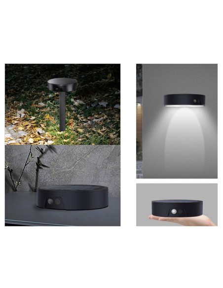 Applique Murale EDM 31820 Polycarbonate ABS 4 W 500 lm Borne de jardin solaire (3000 K) (4000 K) (6500 K)