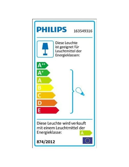 Balise Philips 16354/93/16 Anthracite 12,1 x 80,2 x 12,1 cm Aluminium Plastique (4000 K) (Vert tendre) (2700 K)