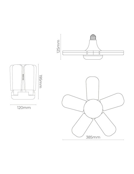 Lampe LED EDM 98909 45 W E27 4265 Lm Multidirectionnelle (6500 K)