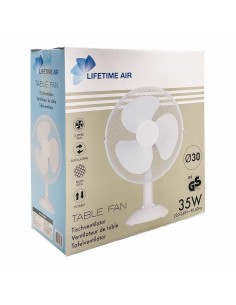 Ventilateur de Bureau Lifetime Blanc 35 W 34 x 23,5 x 46 cm
