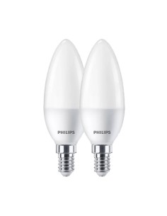 Ampoule Bougie Philips E 7 W E14 806 lm Ø 3,8 x 11,4 cm 2 Unités (4000 K)
