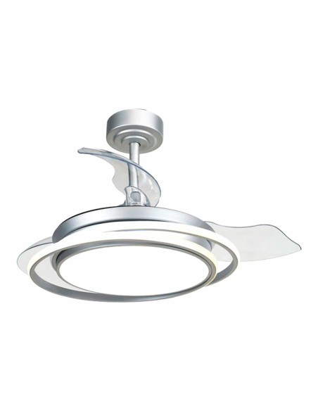 Ventilateur de Plafond CristalRecord Argenté 40 W Ø 40 cm