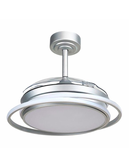 Ventilateur de Plafond CristalRecord Argenté 40 W Ø 40 cm