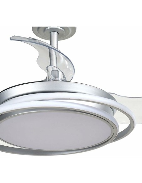 Ventilateur de Plafond CristalRecord Argenté 40 W Ø 40 cm