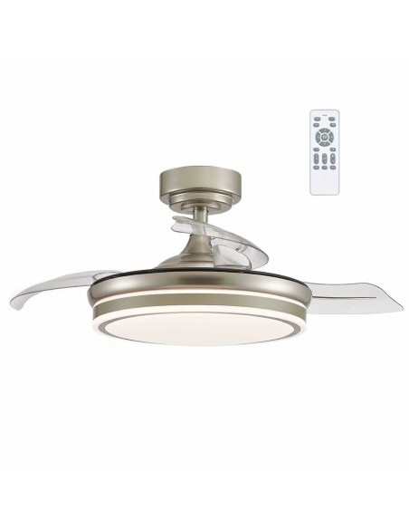Ventilateur de Plafond CristalRecord Transparent Métal Ø 92 cm