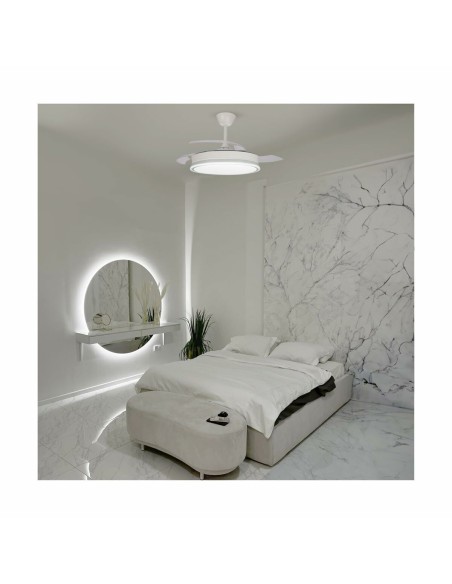 Ventilateur de Plafond CristalRecord SUPERECO RETRAC 45W MD Transparent