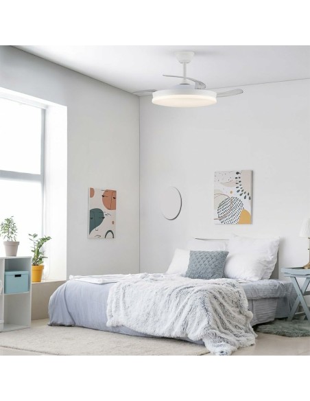 Ventilateur de Plafond CristalRecord Blanc 72 W (3000 K) (4000 K)