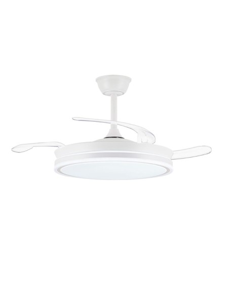Ventilateur de Plafond CristalRecord EVO RETRAC Transparent 72 W