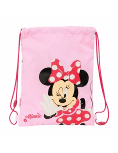 Sac à dos serré par des ficelles Minnie Mouse Naive Rose 26 x 34 x 1 cm