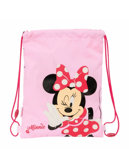 Sac à dos serré par des ficelles Minnie Mouse Naive Rose 26 x 34 x 1 cm