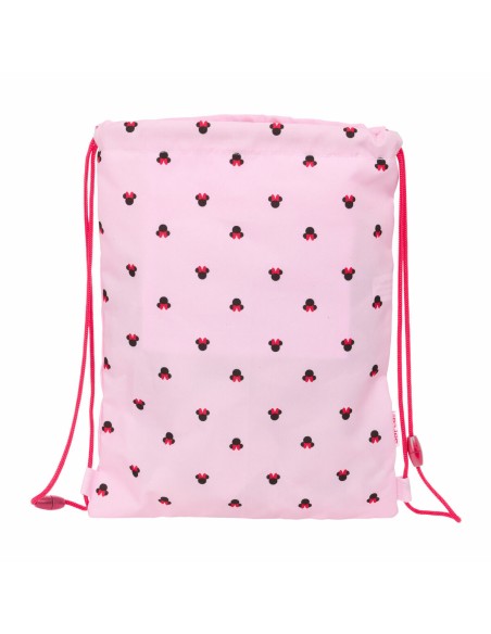Sac à dos serré par des ficelles Minnie Mouse Naive Rose 26 x 34 x 1 cm