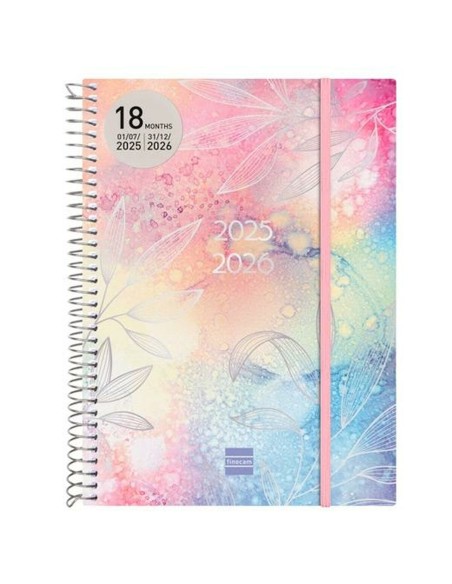 Agenda Finocam PRETTY Multicouleur A5 15,5 x 21,2 cm 2025-2026