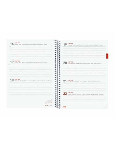 Agenda Finocam PRETTY Multicouleur A5 15,5 x 21,2 cm 2025-2026
