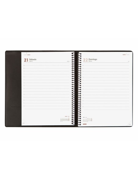 Agenda Finocam DUOBAND Noir A5 15,5 x 21,2 cm 2025-2026