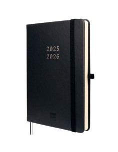 Agenda Finocam MÍNIMAL Noir A5 14 x 19 cm 2025-2026