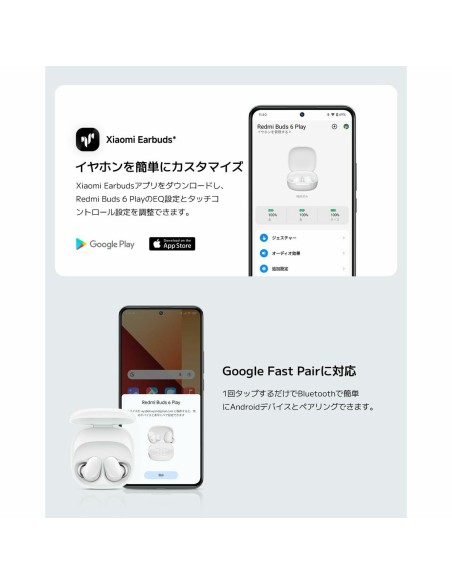Casque Xiaomi Redmi Buds 6 Play Bleu