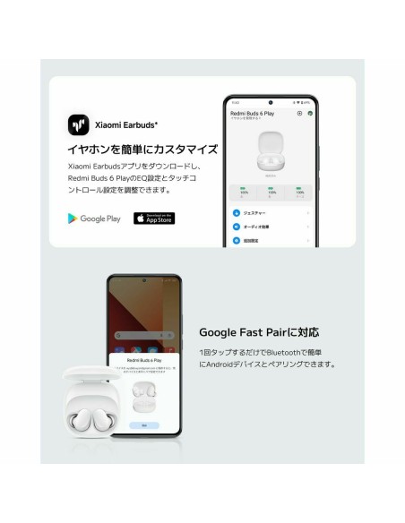 Casque Xiaomi Redmi Buds 6 Play Bleu