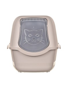 Bac à litière pour chats Diamentiq BAYA Beige Plastique 40 x 38,7 x 55,5 cm 2