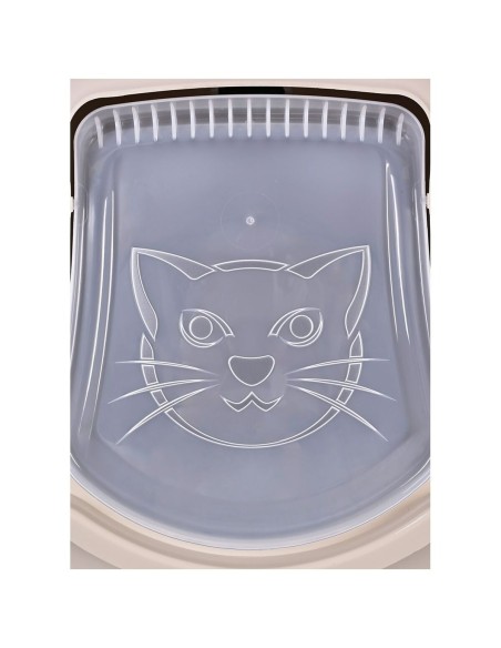 Bac à litière pour chats Diamentiq BAYA Beige Plastique 40 x 38,7 x 55,5 cm