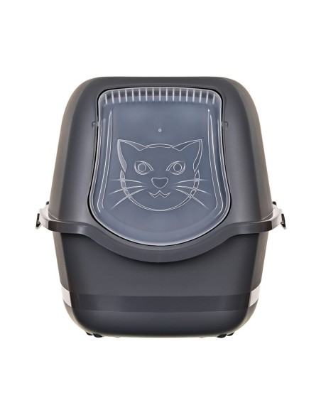 Bac à litière pour chats Diamentiq BAYA Anthracite Plastique 40 x 38,7 x 55,5 cm