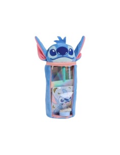 Trousse Scolaire avec Accessoires Stitch Bleu