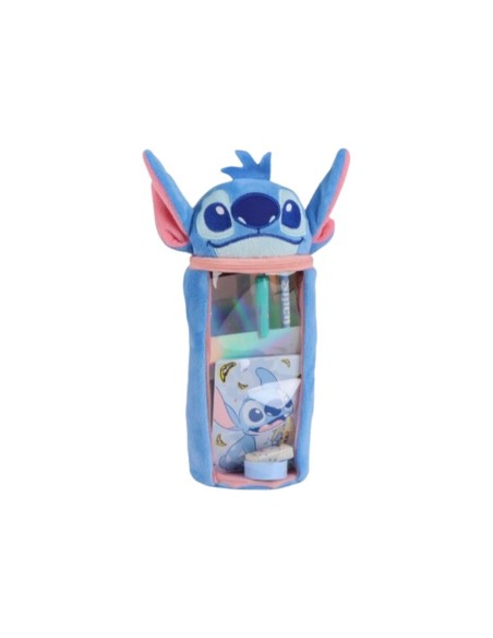Trousse Scolaire avec Accessoires Stitch Bleu