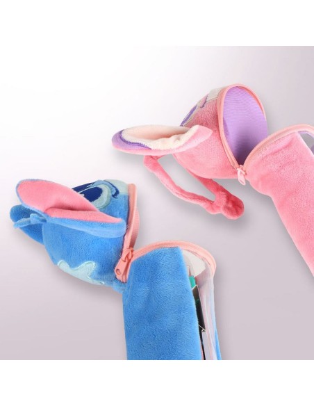 Trousse Scolaire avec Accessoires Stitch Bleu