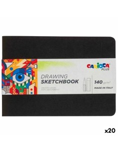 Bloc à dessin Carioca SKETCHBOOK Noir A5 20 Volets (20 Unités)