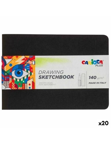 Bloc à dessin Carioca SKETCHBOOK Noir A5 20 Volets (20 Unités)