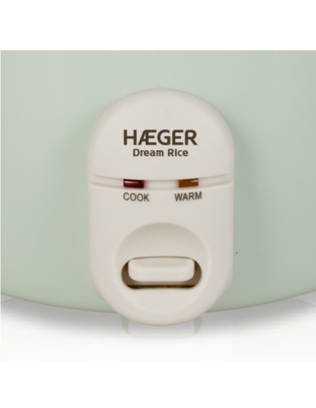 cuiseur à riz Haeger RC-18L.002A Vert Acier inoxydable Plastique 50 W