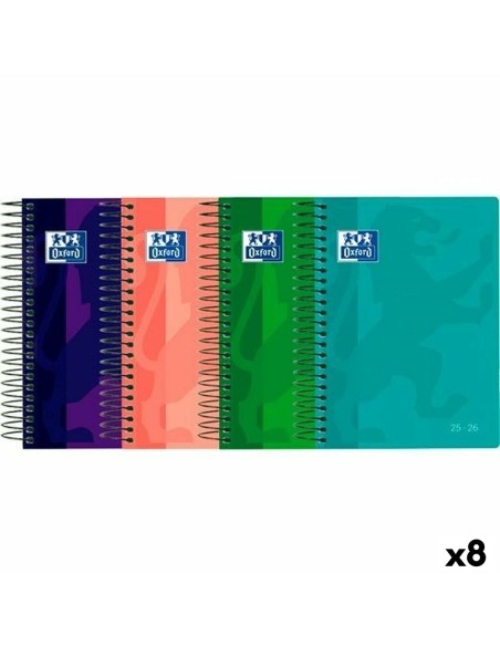 Agenda Oxford 1/8 12 x 18 cm 2025-2026 (8 Unités)