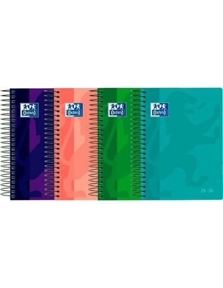 Agenda Oxford 1/8 12 x 18 cm 2025-2026 (8 Unités)