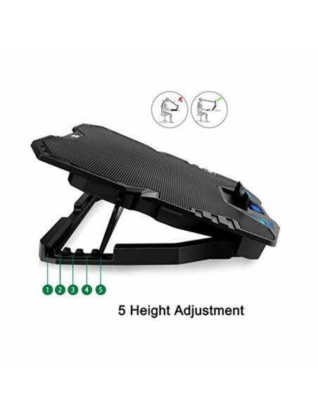 Support de refroidissement pour ordinateur portable Ewent EW1259 17"