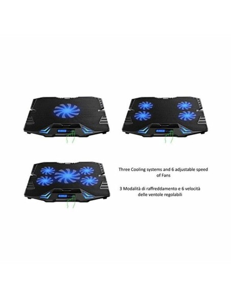 Support de refroidissement pour ordinateur portable Ewent EW1259 17"