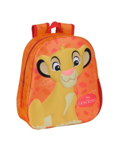 Sac à dos enfant 3D The Lion King Orange 27 x 33 x 10 cm