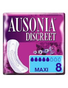 Compresses pour Incontinence DISCREET mAXI Ausonia Discreet (8 uds) 8 Unités