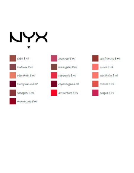 Rouge à lèvres Soft Matte NYX (8 ml)