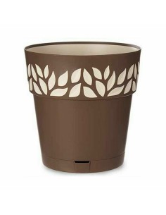 Pot auto-arrosant Stefanplast Cloe Marron Plastique 29 x 29 x 29 cm (6 Unités) 2