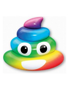 Matelas Gonflable Rainbow Poo (107 x 121 x 26  cm)