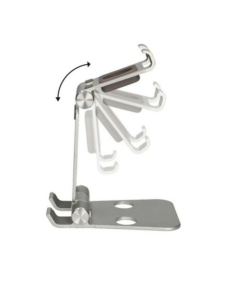 Support pour Mobiles KSIX Swivel Argenté