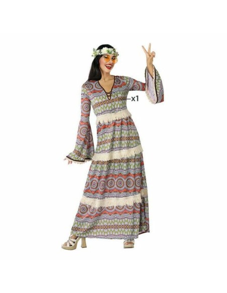 Déguisement pour Adultes Hippie Multicouleur (1 Unités)