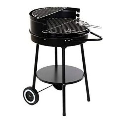 Roues de barbecue au charbon de bois DKD Home Decor Noir Métal Plastique 59 x 49,5 x 82 cm 2