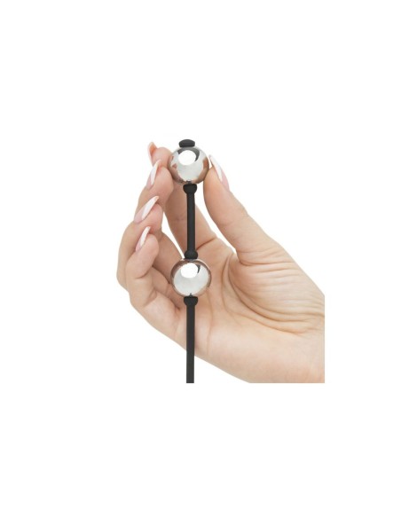 Boules d'Orgasme Fifty Shades of Grey Goddess Mini Noir Argenté