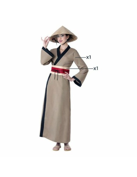 Déguisement pour Adultes Marron Chinoise