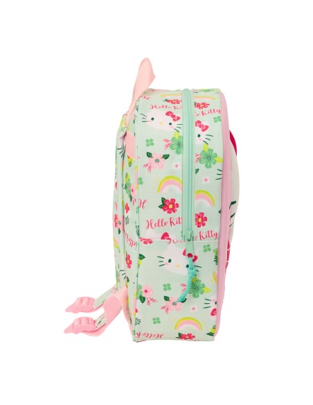 Cartable Hello Kitty Vert Rose 22 x 27 x 10 cm 3D