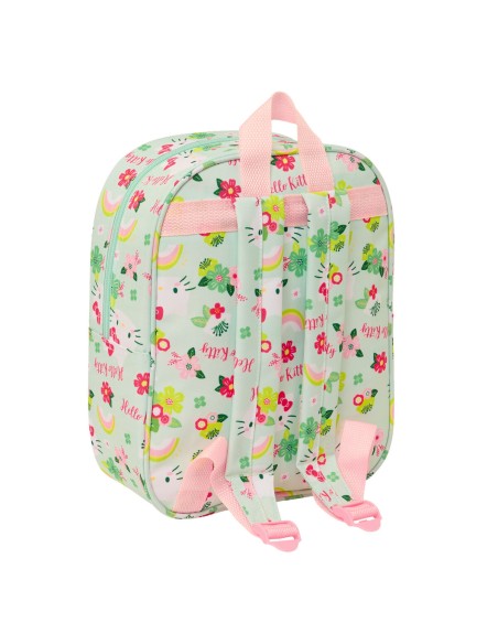 Cartable Hello Kitty Vert Rose 22 x 27 x 10 cm 3D