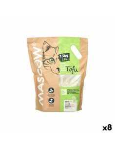 Sable pour chats Mascow TOY20220113 TOY20220113 Blanc 1,5 Kg Soja (8 Unités)