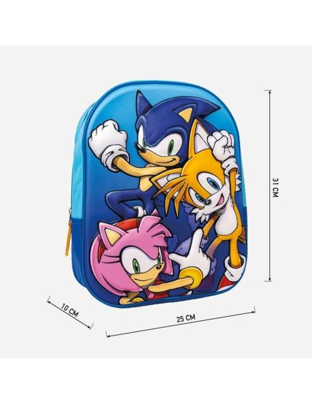 Cartable 3D Sonic 25 x 31 x 9 cm