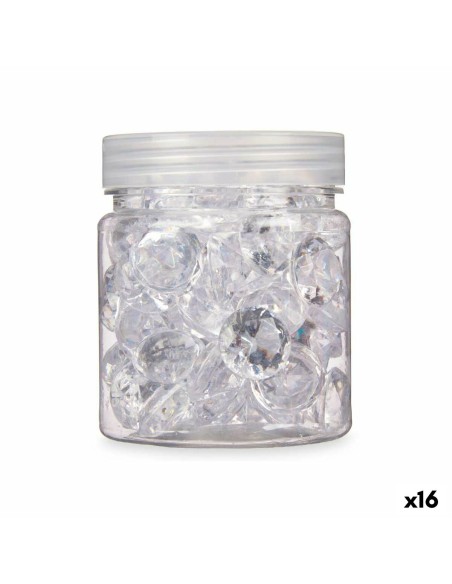 Pierres Décoratives Gift Decor 6007XYP-T 6007XYP-T Transparent 150 g Diamant (16 Unités)